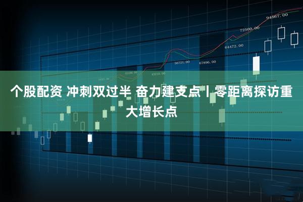 个股配资 冲刺双过半 奋力建支点丨零距离探访重大增长点