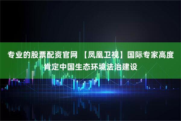 专业的股票配资官网 【凤凰卫视】国际专家高度肯定中国生态环境法治建设
